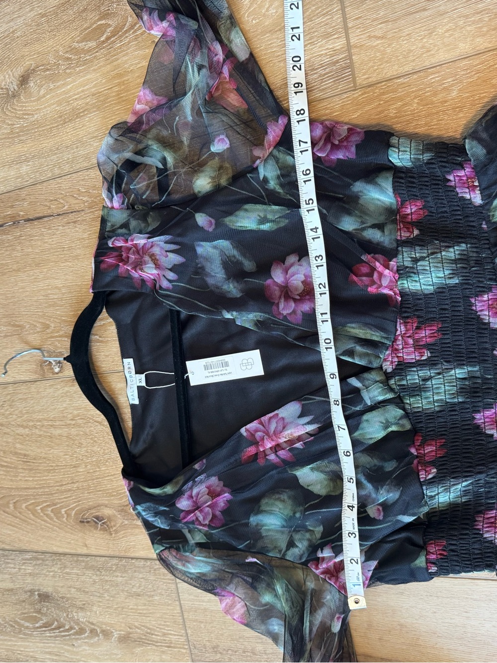 Brand New Baltic Born Women’s Maxi floral dress with mesh sleeves size XL - Picture 8 of 12